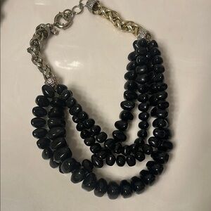 Elegant Black Beaded Necklace